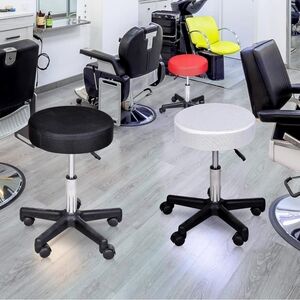 Homco Black and White Adjustable Office Stools